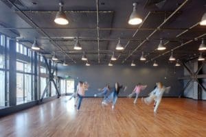 dancers practicing in studio