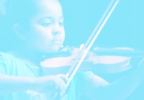 child playing violin