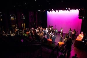 people getting ready for theatre production