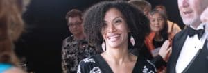 black women smiling